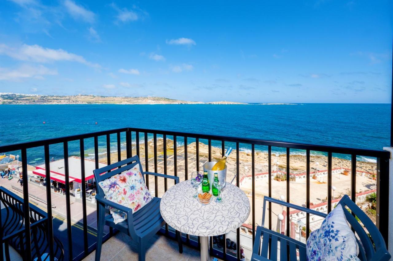 Islet Promenade Seafront Family Apartment With 2 Balconies By Getawaysmalta เซนต์พอลส์เบย์ ภายนอก รูปภาพ